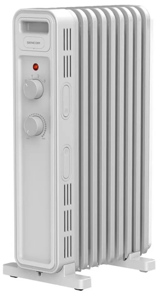 Sencor - 9 bordás olajradiátor 800/1200/2000W/230V fehér