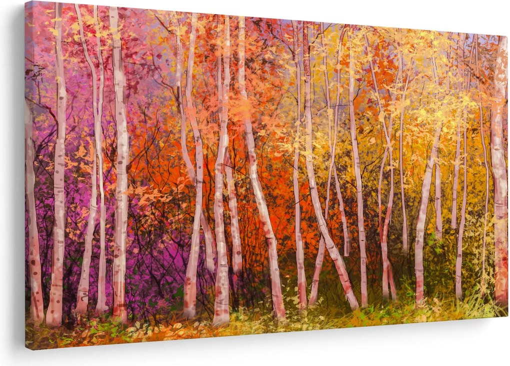 Egy kép egy színes erdőről (90x60 cm)