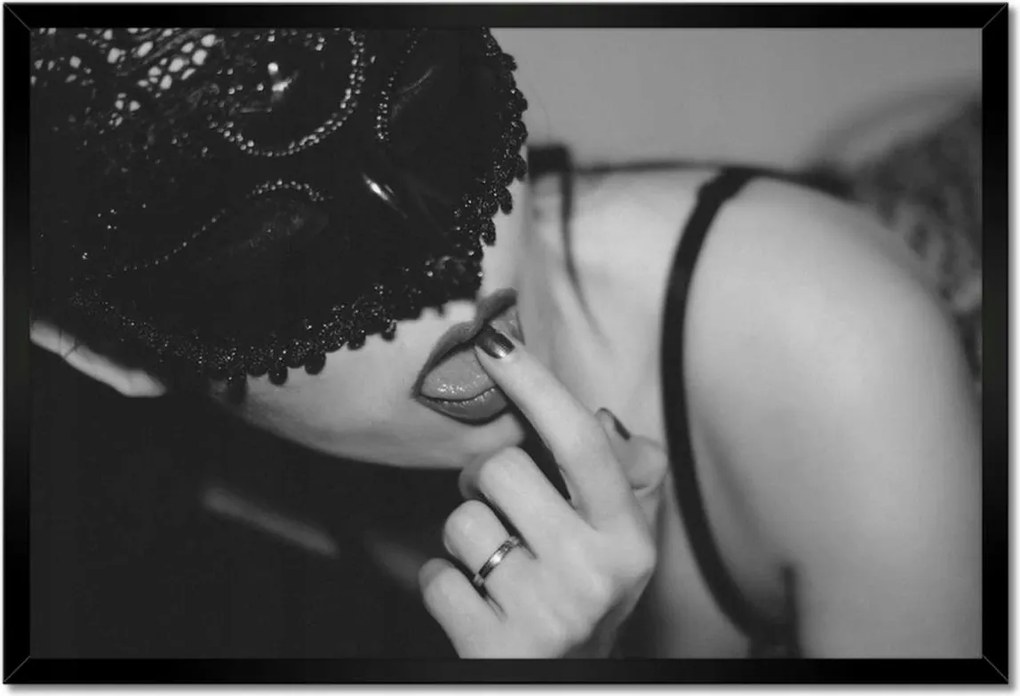 Poszterek keretben 60x40 Nők maszkban Szórakozás