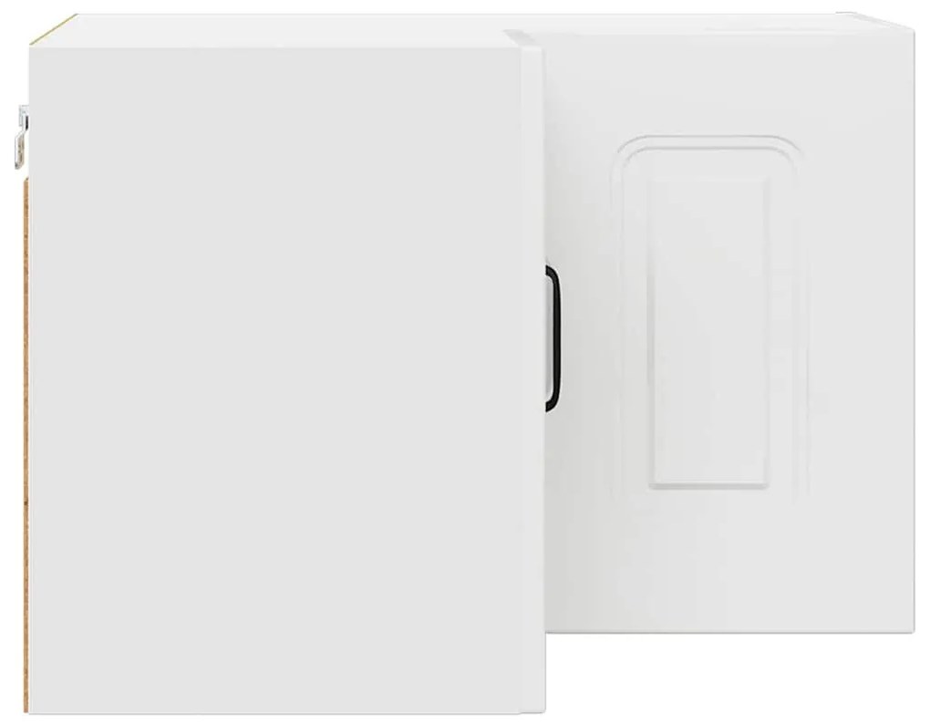 Fali konyhaszekrény Magas Fényű Fehér 57 x 57 x 40 cm Faanyag