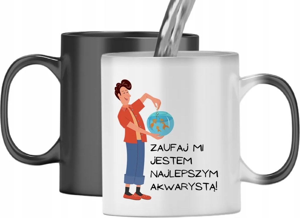 Mágikus Bögre Akvarista Színváltó Nyomtatott Fényképpel