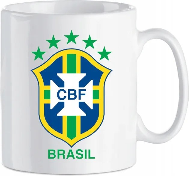Nyomott mintás bögre Brazília Labdarúgás 330 ml