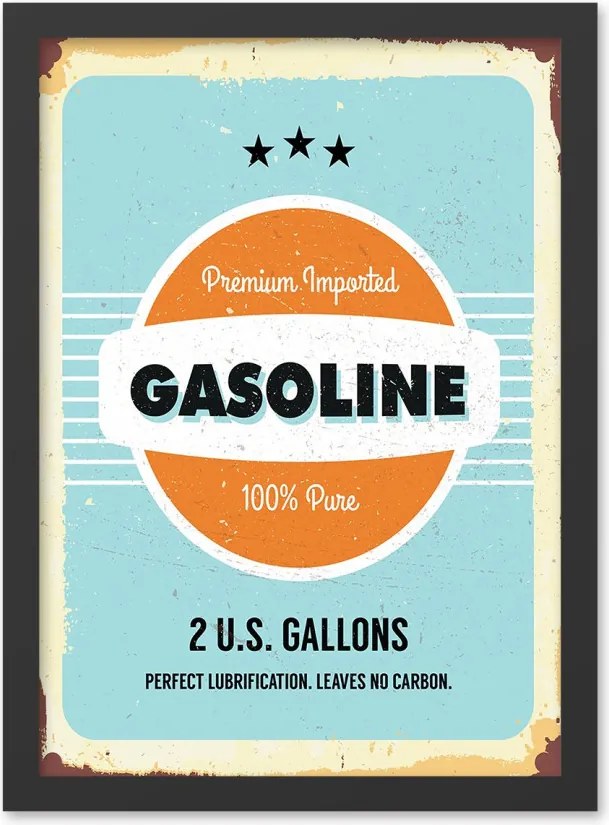 Gasoline falikép, 40×55 cm