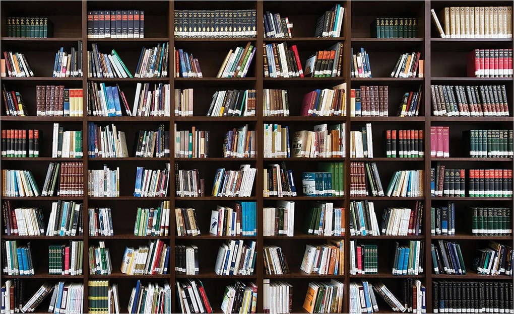 Fotótapéta Könyvtár Könyvespolc tudás és bölcsesség 400x280 +ragasztó