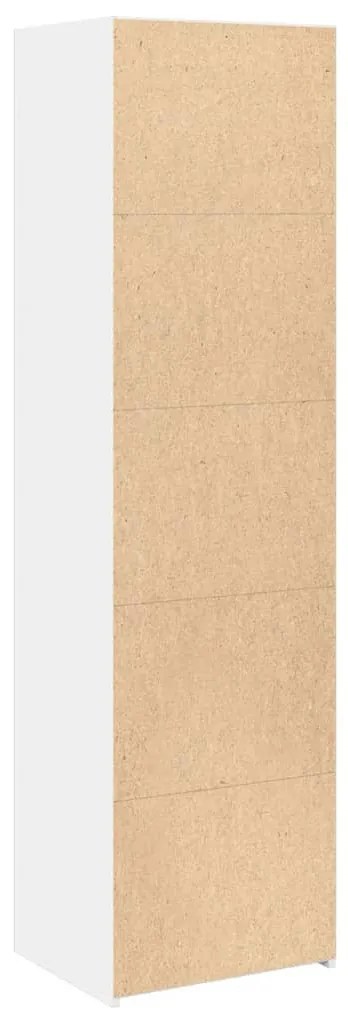 fehér szerelt fa magasszekrény 50 x 41 x 185