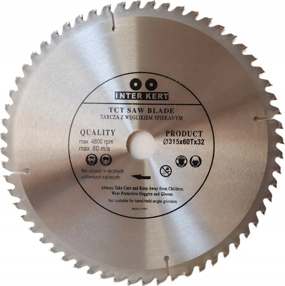 Favágó tárcsa 315x32x60T keményfém fűrész tct