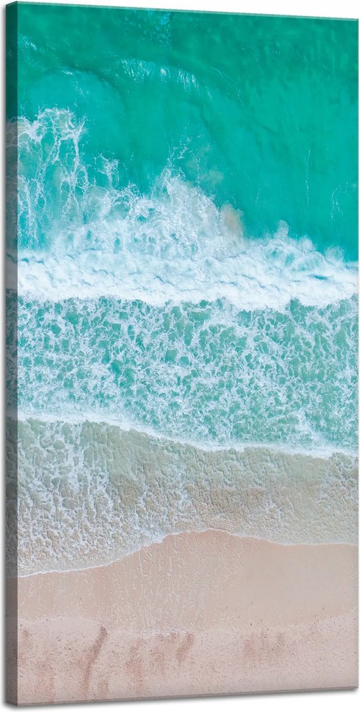 Vászonkép Tenger Hullámok Víz Tengerpart 40x80 cm Ajándéknak is tökéletes