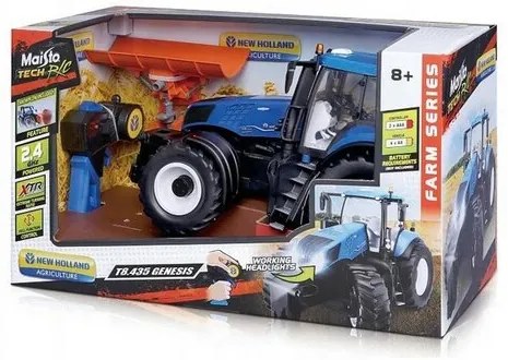 Maisto Tech RC, New Holland traktor szántóval, 2.4Ghz, kék, kék