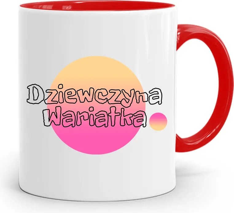 Piros Bögre Lányoknak Őrült Lány nyomtatott fényképpel