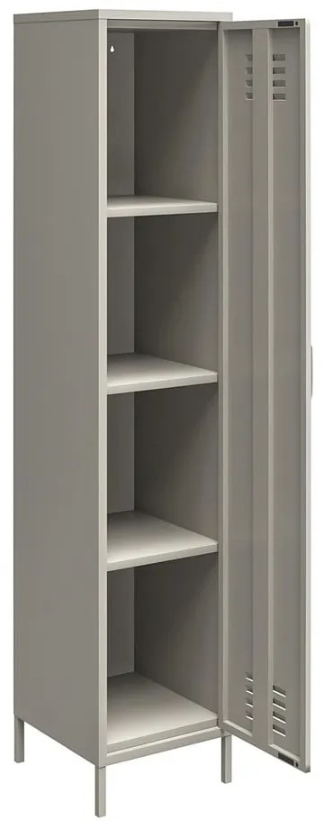 Világosszürke fém szekrény 37x182 cm Bradford – Støraa