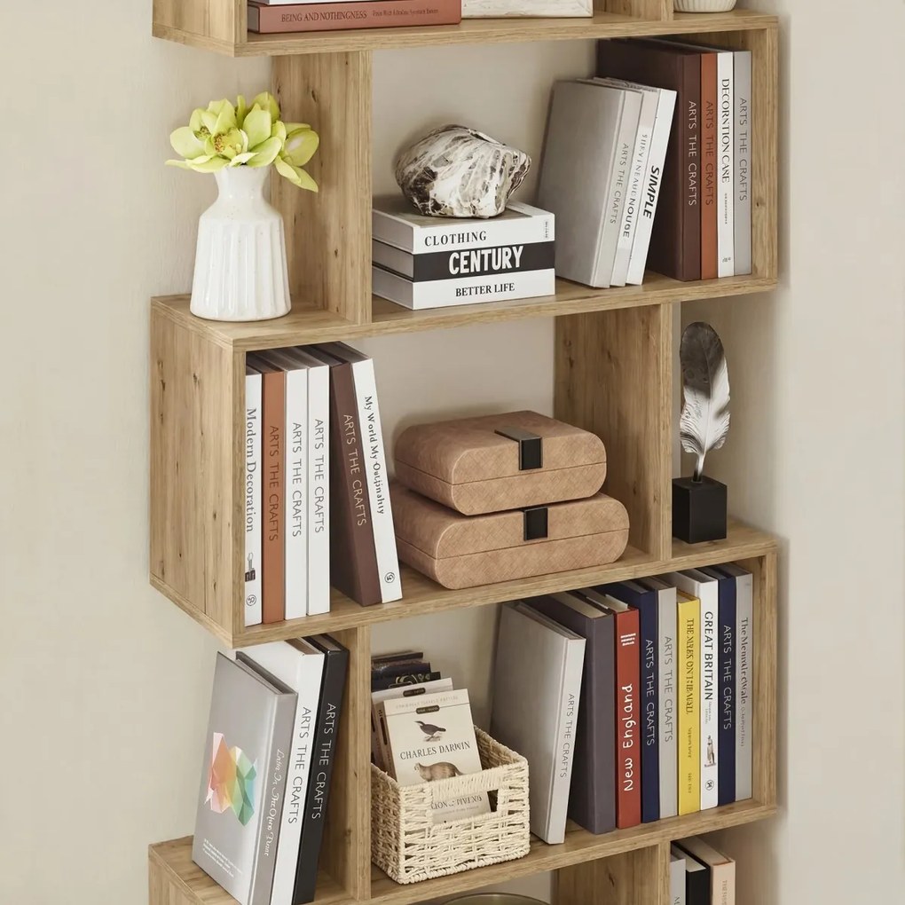 Könyvespolc TAYLOR ARTISAN 6 polc, 70x190 cm