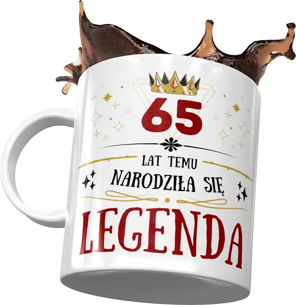 Születésnapi bögre 65 65te 65-ös Tökéletes Ajándék Nyomtatott Fotóval