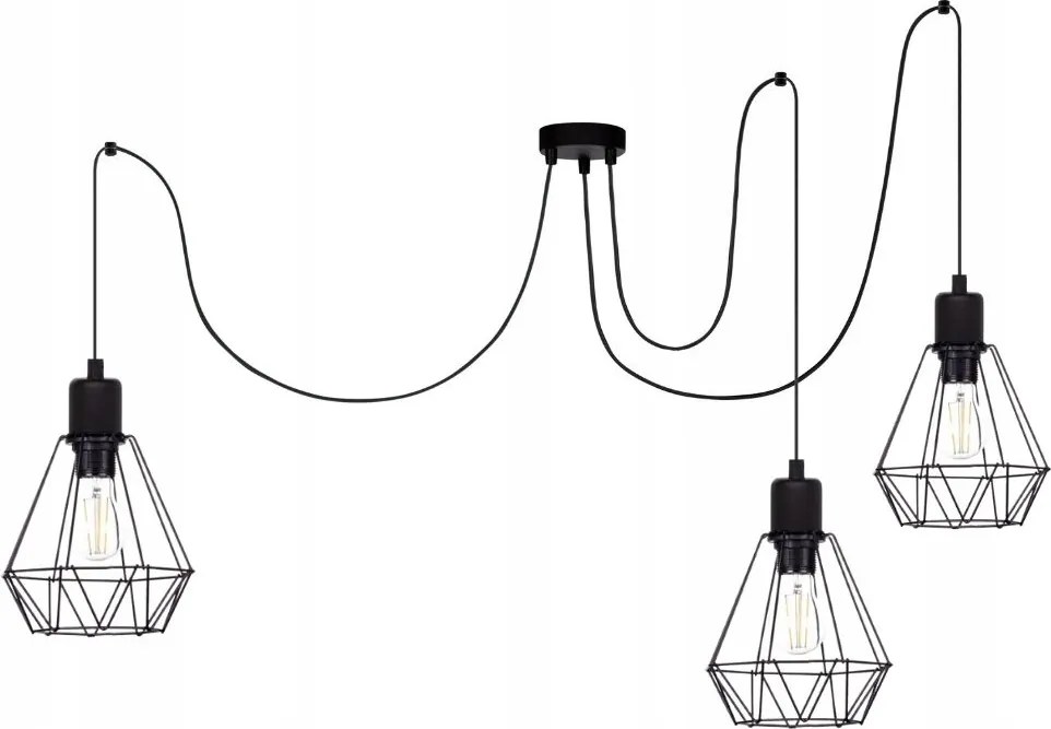 Mennyezeti Lámpa Lógó Gyémánt Loft Spider Fém