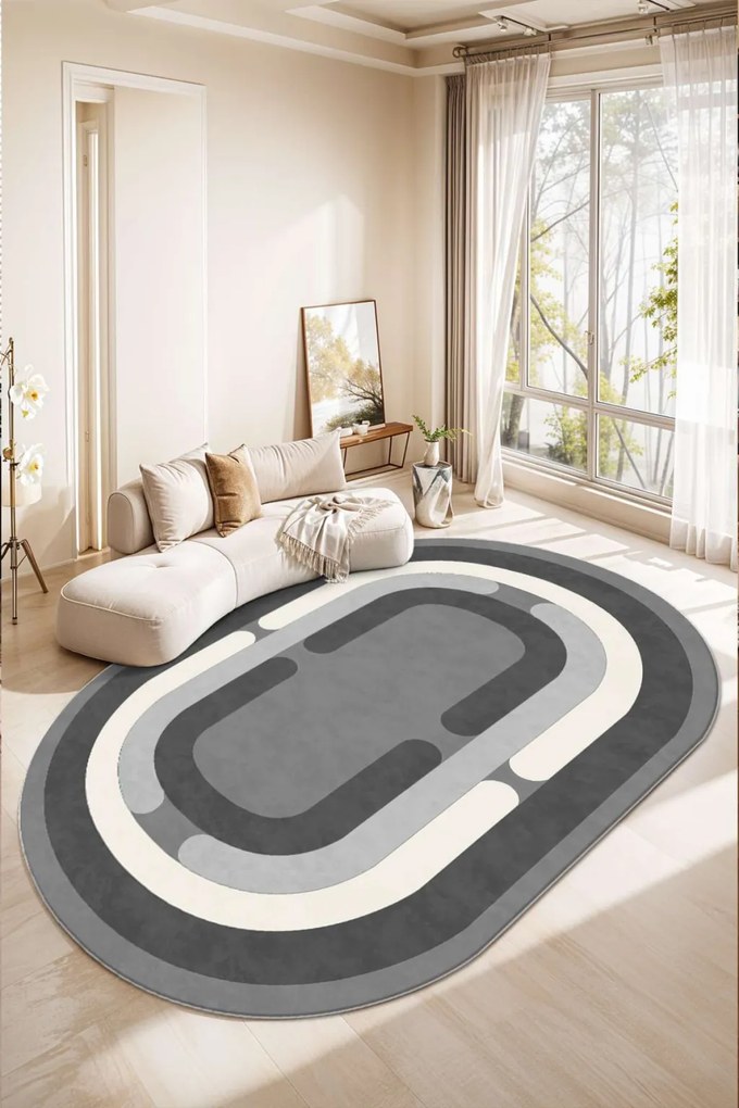 Lábtörlő, 40×60 cm – Sftkece047-Oval
