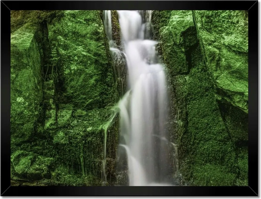 Poszterek keretben 40x30 Vízesés Erdei zuhatag