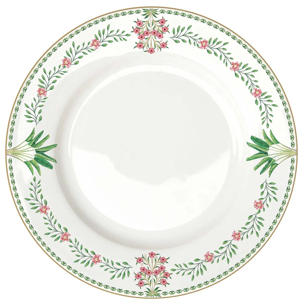 18 részes virágos porcelán étkészlet Botanic Chic