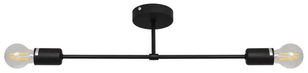 Felületre szerelhető csillár CAMBRIDGE 2xE27/15W/230V fekete