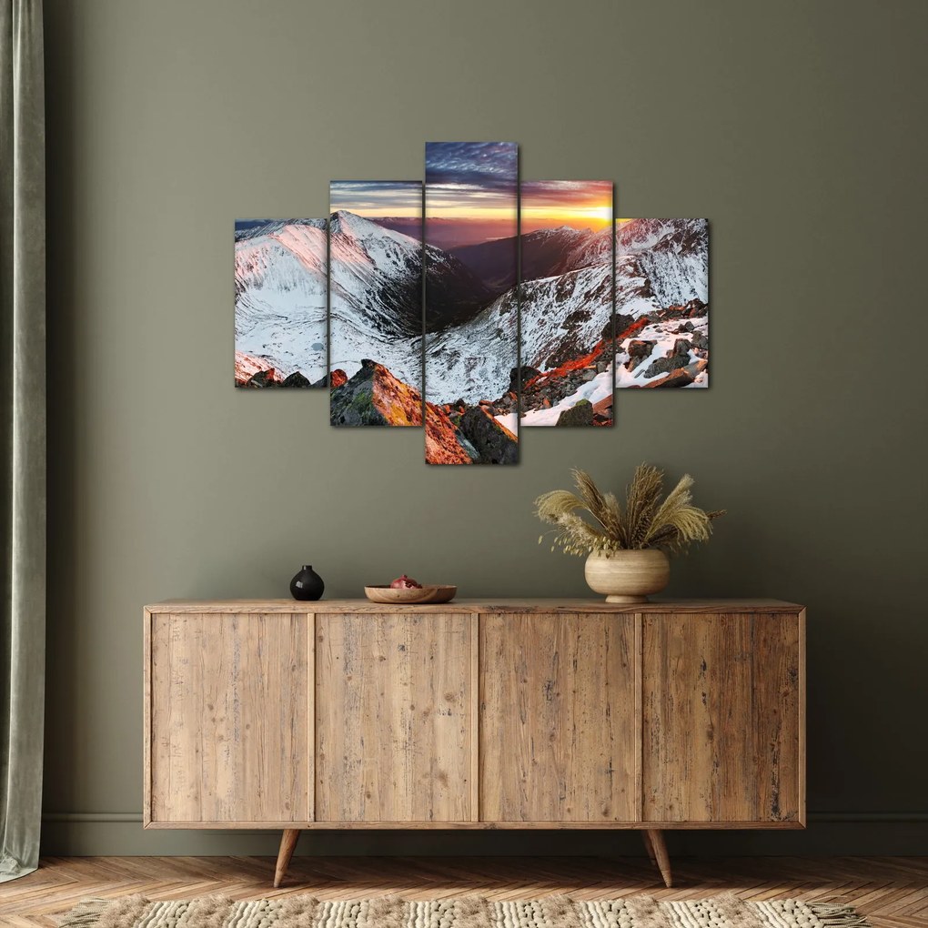 Kép - Téli hegyi panoráma (150x105 cm)