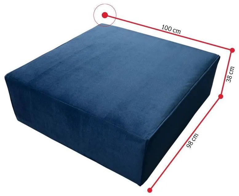 LINON 2 ágyazható sarok ülőgarnitúra, 318x85x179, royal 15, jobb