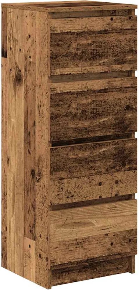 vidaXL antik fa színű szerelt fa tálalószekrény 37,5x35x99 cm
