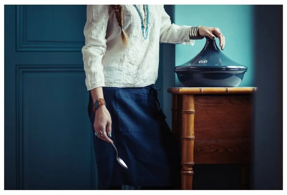 Flame fekete tajine edény, ⌀ 32 cm - Emile Henry