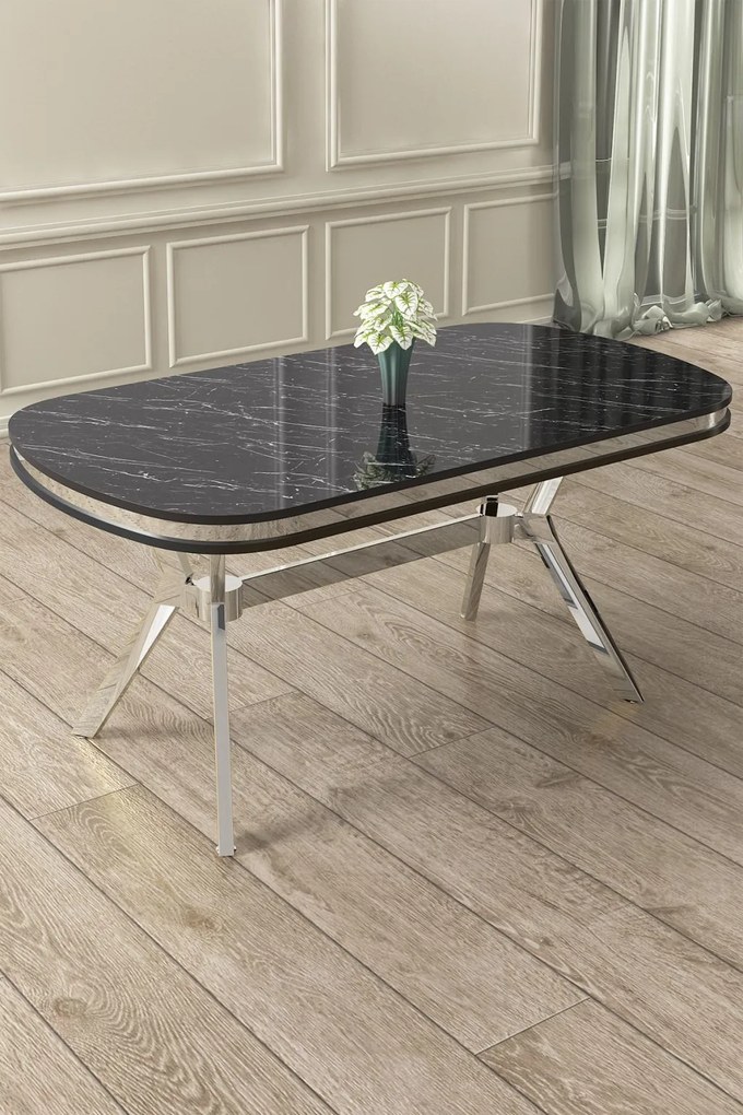 Olya - Black Marble, Chrome