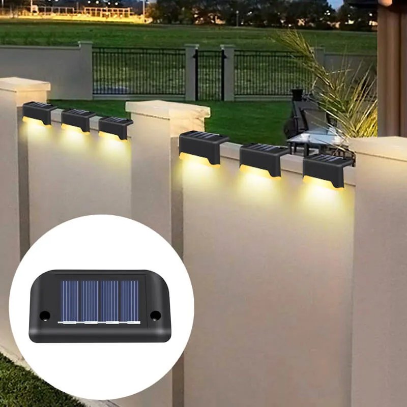 Pathignite napelemes kültéri lámpák 4 Darab Solar Stack Lámpa Korlát Lámpa Lépcső Lámpa