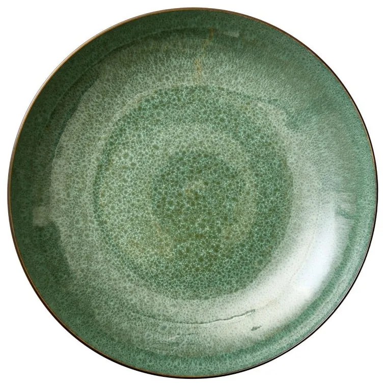 Zöld-fekete kőedény tál ø 40 cm Gastro Black/Green – Bitz