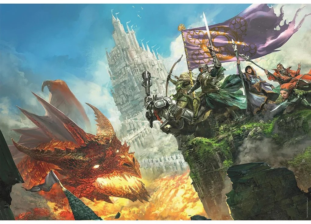 Dungeons &amp; Dragons Fire 500 db-os puzzle Clementoni