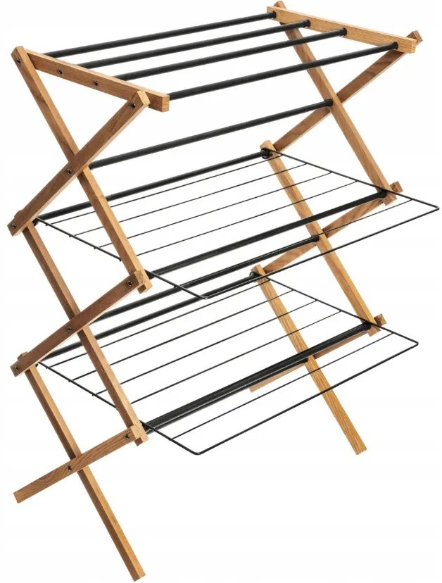 Erga Aurora Plus, ruhaszárító állvány 69x49,5x97 cm, álló, barna-fekete, ERG-SEP-1265SUAURPLUD