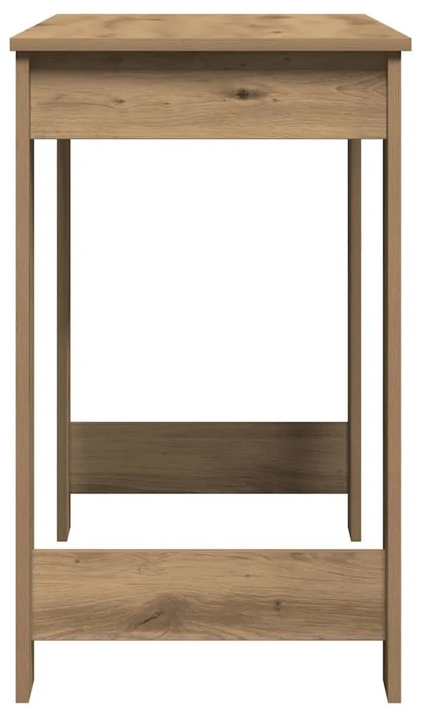 kézműves tölgy színű szerelt fa íróasztal 100x45x75 cm