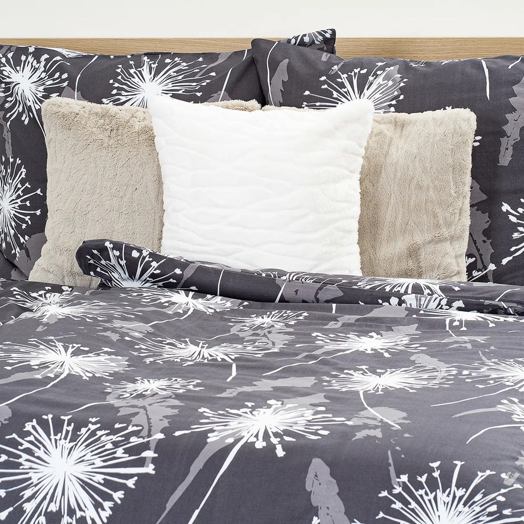 4Home Midnight Dandelions pamut ágyneműhuzat, 140 x 200 cm, 70 x 90 cm, 140 x 200 cm, 70 x 90 cm