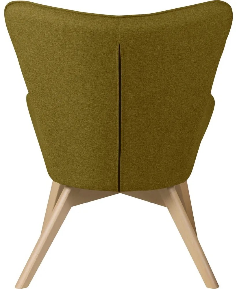 Zöld fotel lábtartóval Niko – Ropez