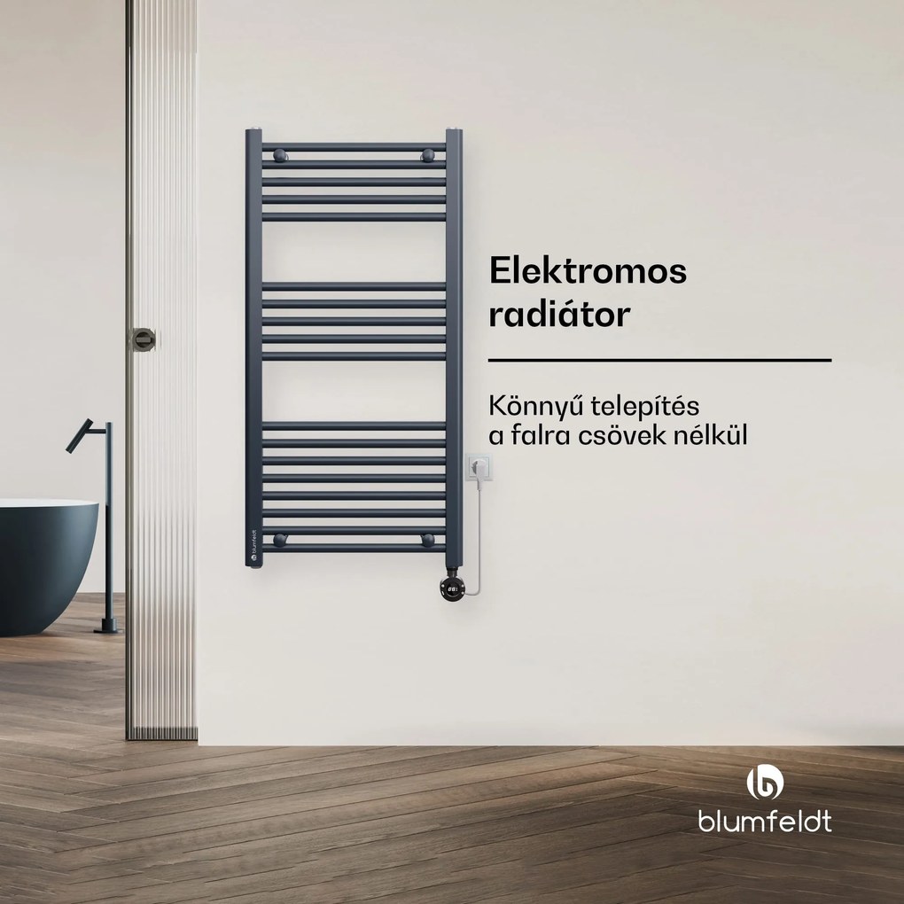 Harrison Smart, elektromos radiátor, 50 x 100 cm, 400 W, alkalmazás, 3 db törölközőmelegítővel