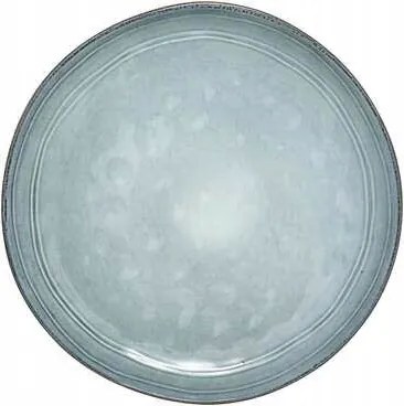 Tányér 26cm Flower Kővel rusztikus kék