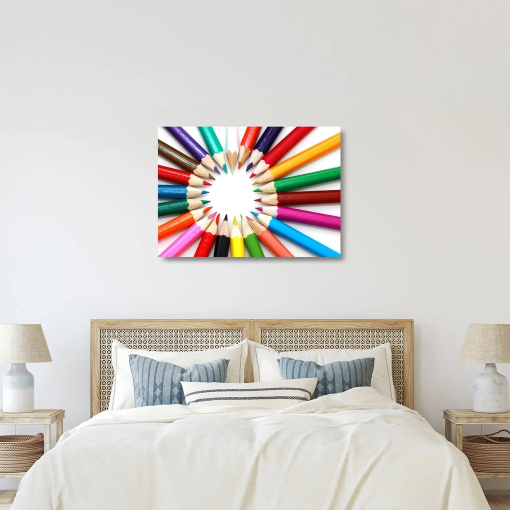 Ceruza képe (üvegen) (70x50 cm)