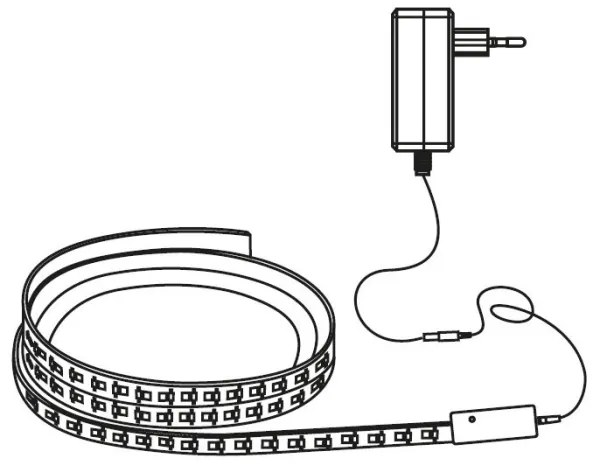 LED RGB Dimmelhető szalag LED/24W/230V 5m 3000-6000K Wi-Fi Tuya