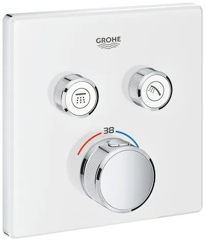 Zuhany csaptelep GROHE Smart Control termosztatikus csapteleppel Hold fehér, Yang fehér 29156LS0