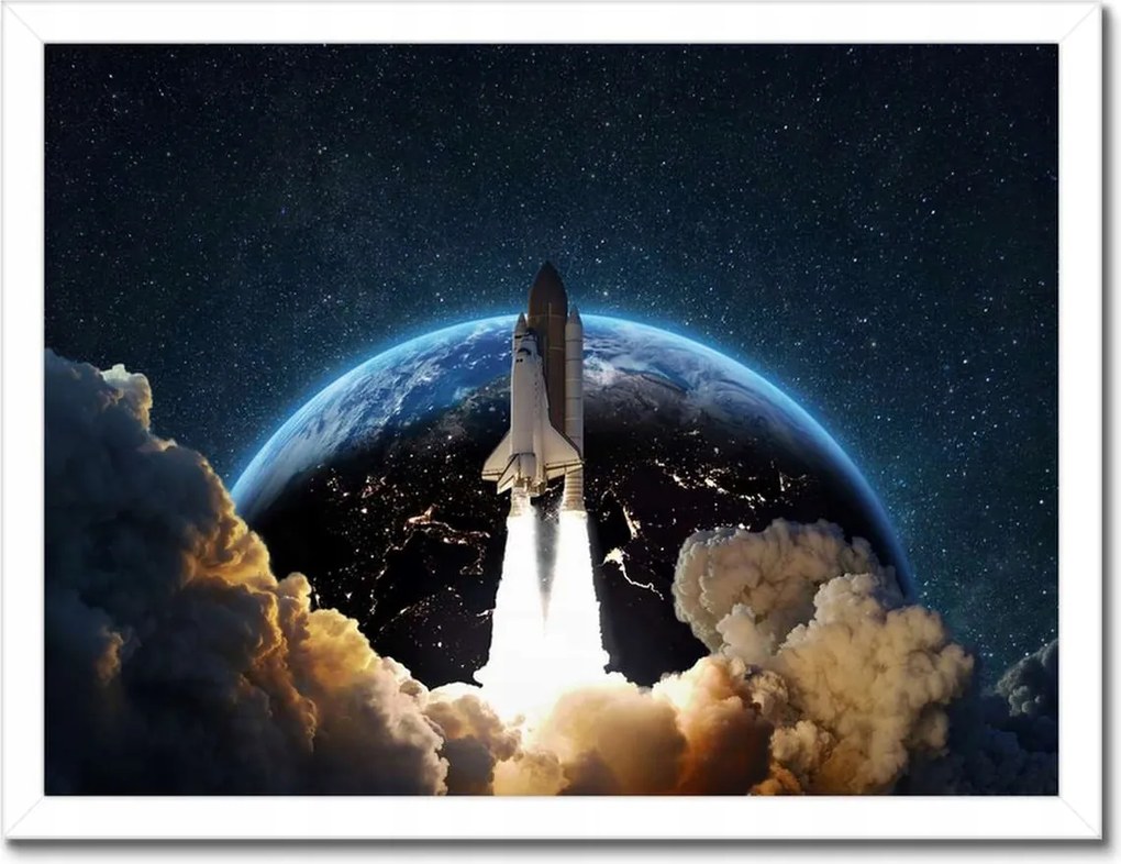 Poszterek keretben 40x30 Rakéta indítás az űrbe