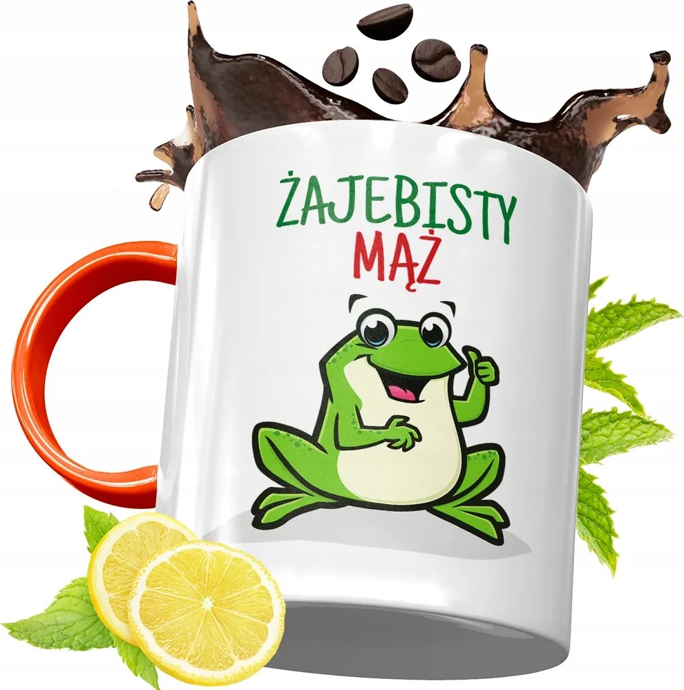 Narancssárga Bögre Fiúnak Tökéletes Ajándék fényképes nyomattal