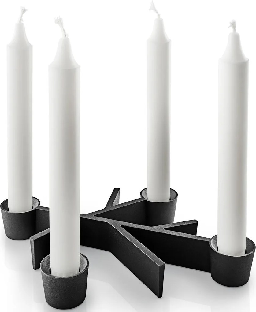 Eva Solo Twig Alumínium gyertyatartó 23 cm Fekete