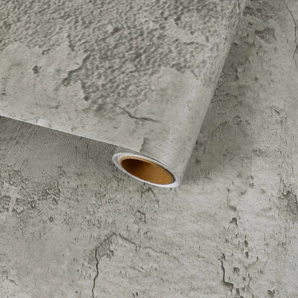 Öntapadós fali tapéta Bútorokhoz Betonhatás Szürke 60x300 cm
