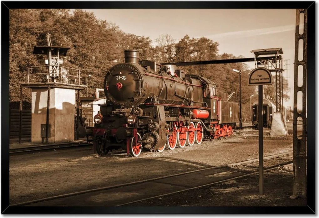 Poszterek keretben 60x40 Gőzmozdony Ty1-76