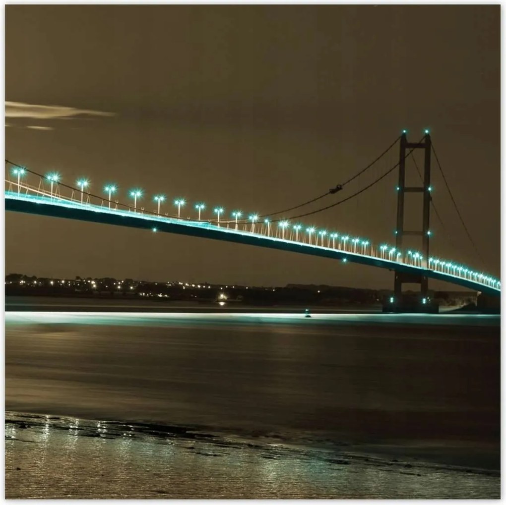 Poszterek 100x100 Kék hídfények