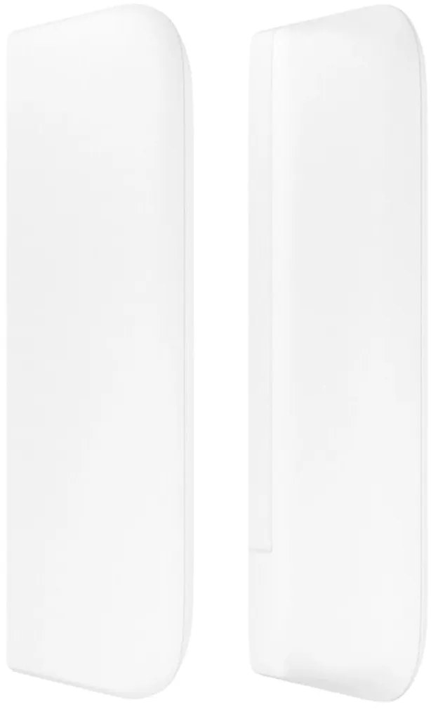 fehér műbőr szárnyas fejtámla 103x16x78/88 cm