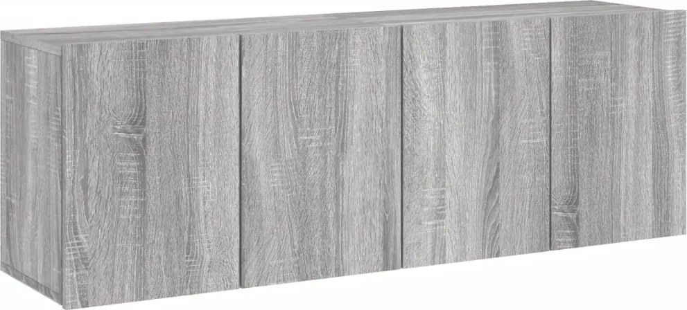 vidaXL 2 db szürke sonoma színű fali TV-szekrény 60 x 30 x 41cm