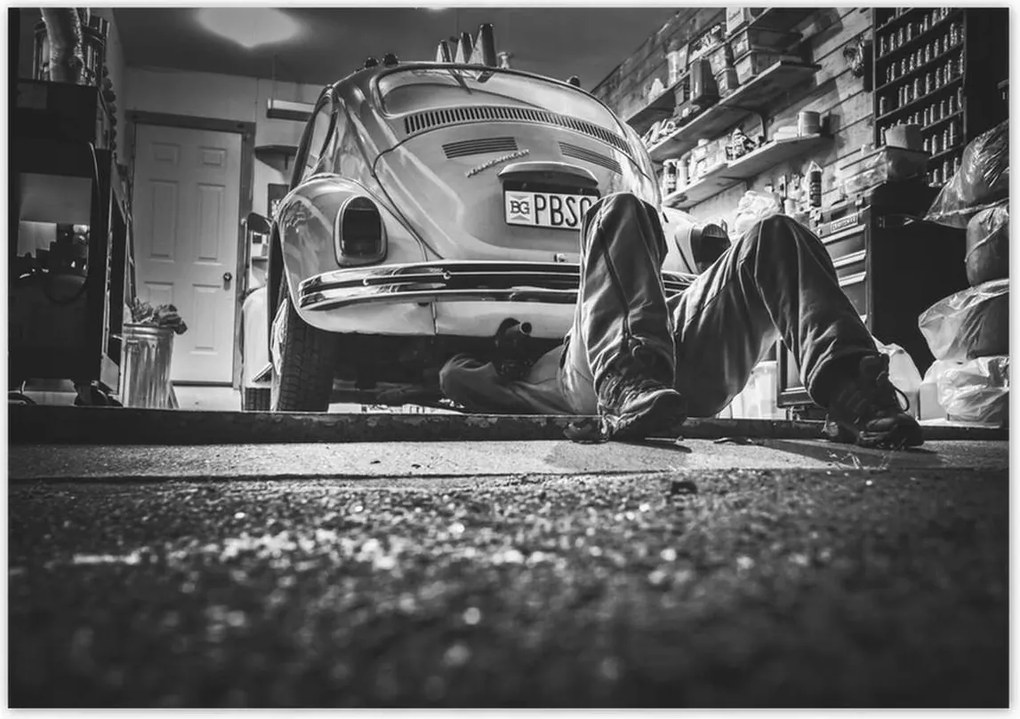 Poszterek 100x70 Garázs javítás Bogár