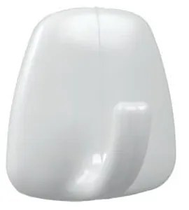 Fehér öntapadós műanyag akasztó szett 4 db-os – Metaltex