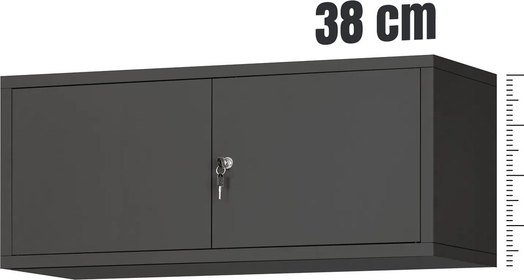 Szekrényre szerelhető felépítmény, antracit, 900x380x400 mm: EWA