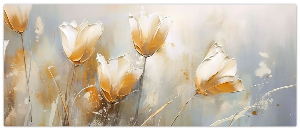 Kép - Tulipánok festése (120x50 cm)